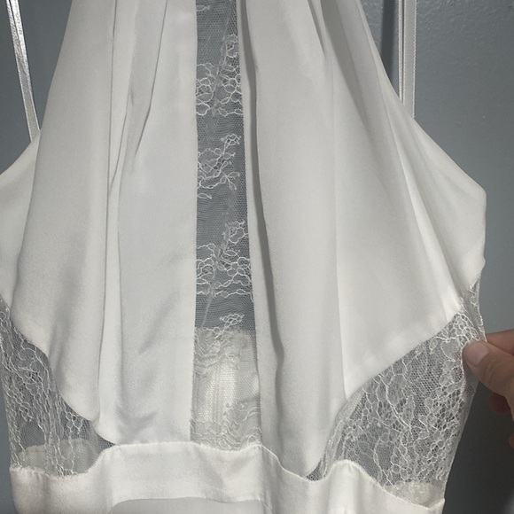 BCBG sexy ivory slit dress - Picture 2 of 5